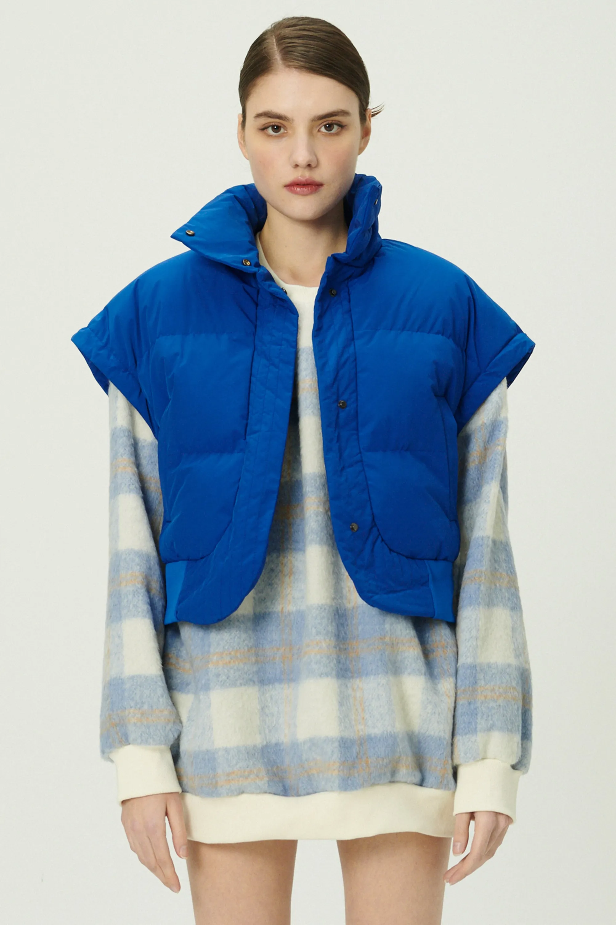 Cynlee Two-way Puffer Crop Jacket