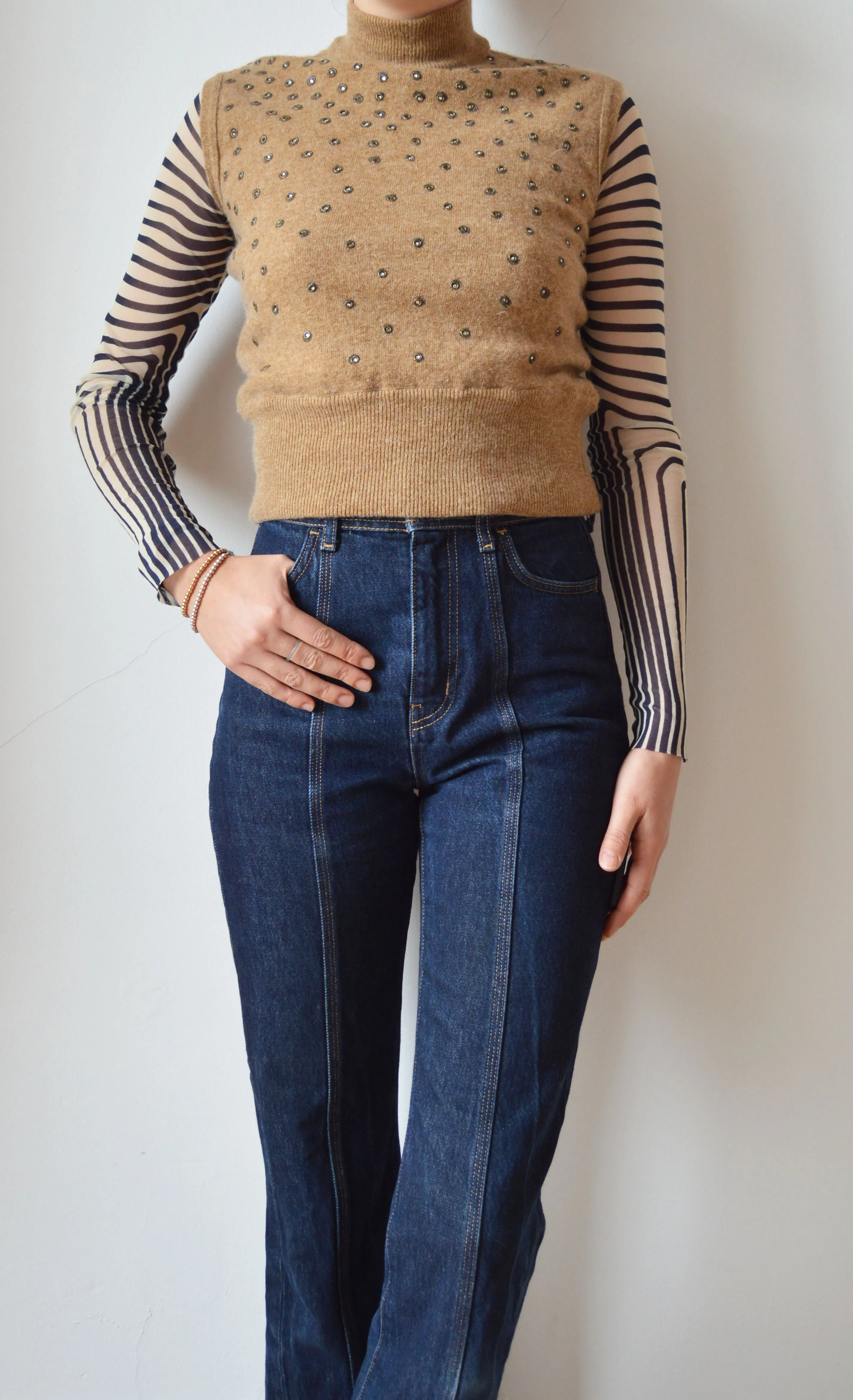Vintage Jean Paul Gaultier Sleeveless Turtleneck